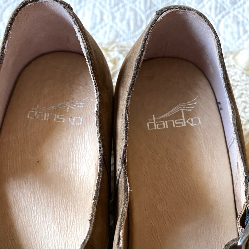 Dansko Taupe Mary Jane Heels - Picture 6 of 14